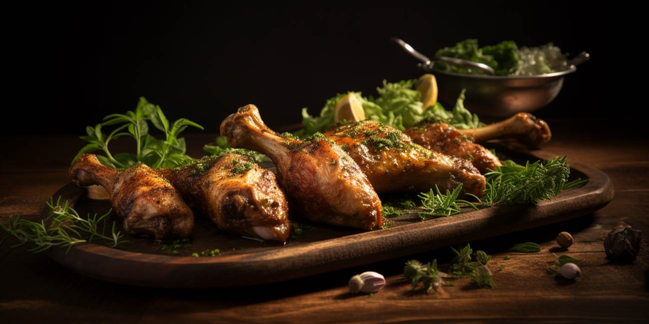 Podudzia pieczone: jak przygotować idealnie upieczone udka kurczaka